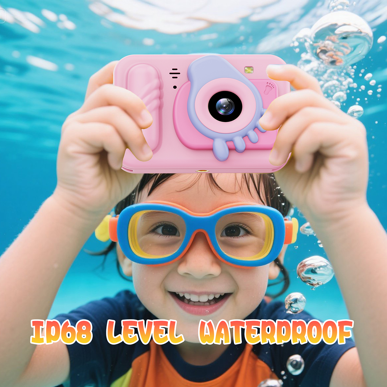 Children's outdoor entertainment waterproof toy camera