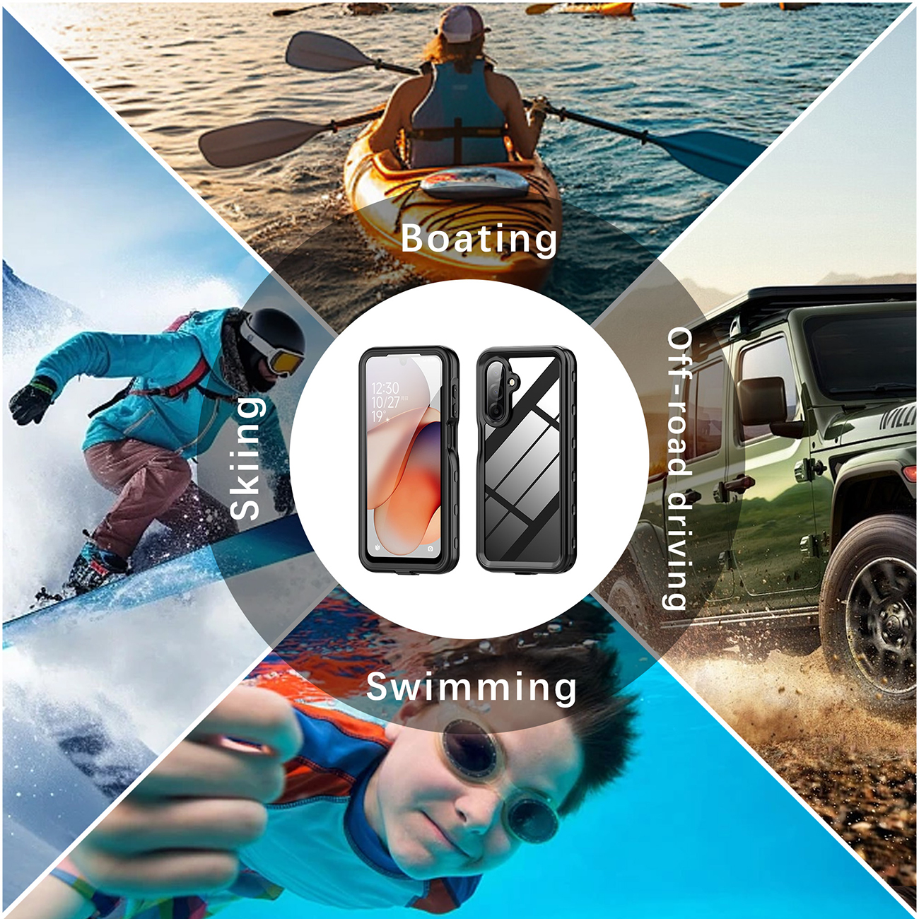 Waterproof and shockproof protective case for Samsung A17-5G version mobile phones