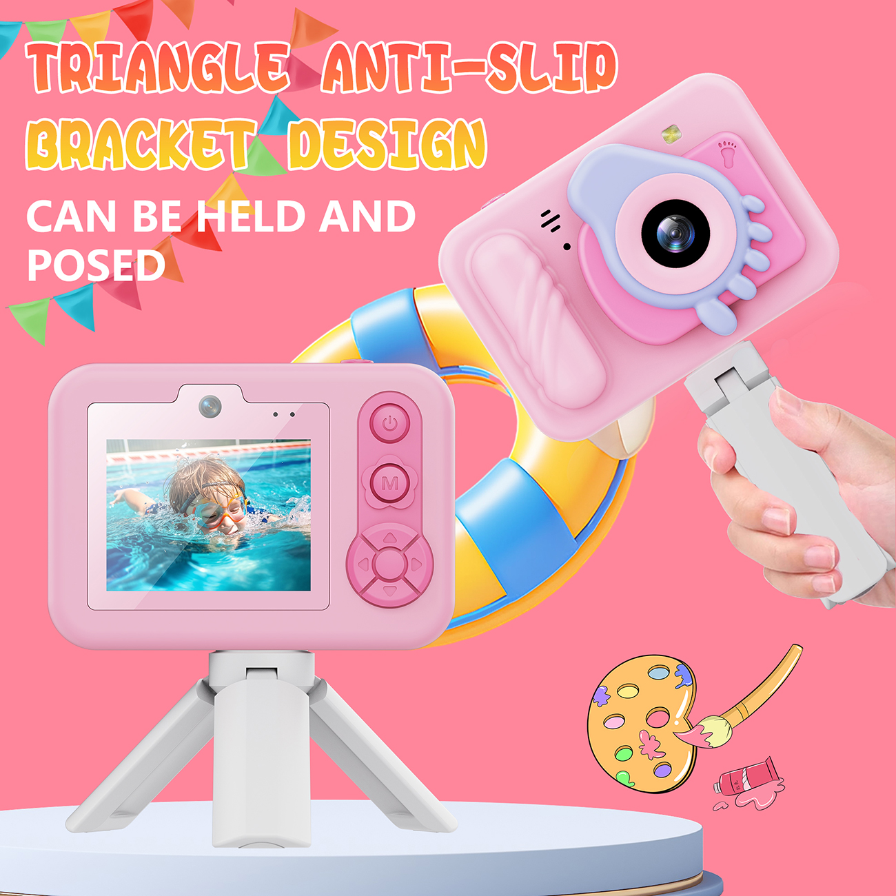 Children's outdoor entertainment waterproof toy camera