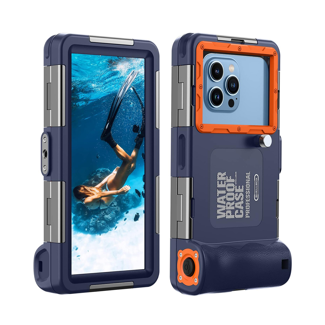 SHELLBOX  IP68 Professional 50ft 15m Waterproof Outdoor Cellphone Case