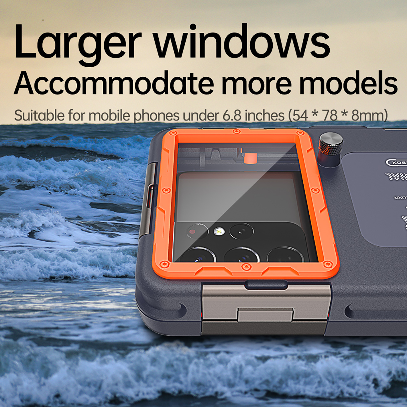 SHELLBOX  IP68 Professional 50ft 15m Waterproof Outdoor Cellphone Case