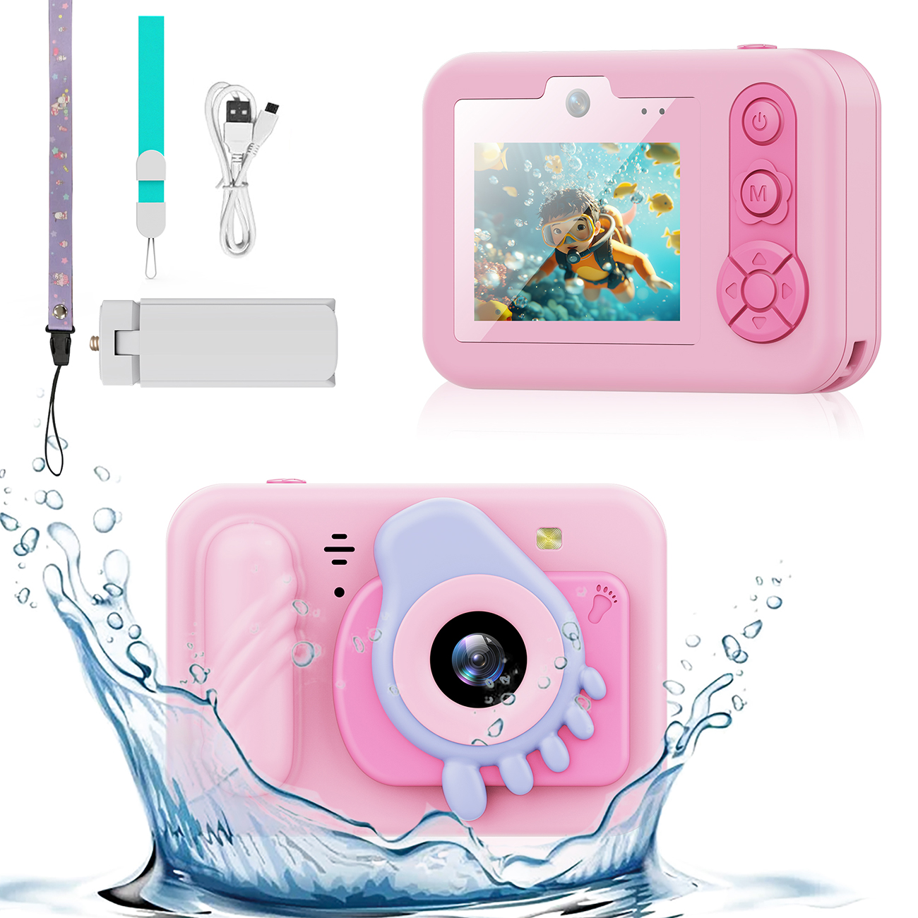 Children's outdoor entertainment waterproof toy camera