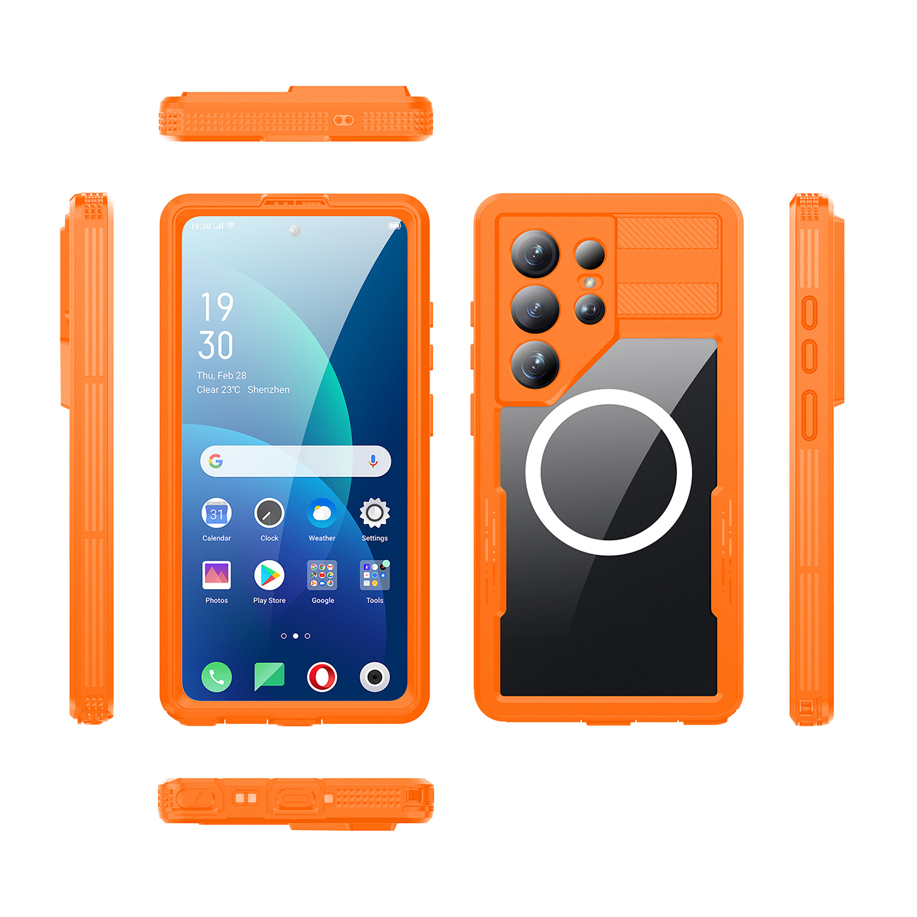 Waterproof protective case for outdoor sports, swimming and diving of Samsung Galaxy S26 Ultra mobile phone