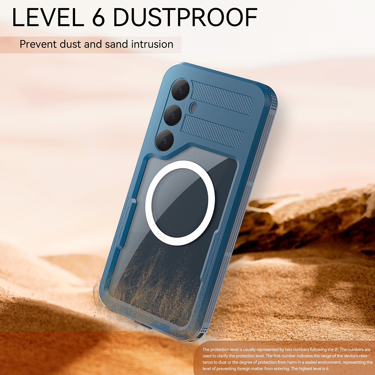 The Samsung S25+ phone is suitable for swimming, diving and outdoor sports. It features a waterproof, shockproof and dustproof full protective case