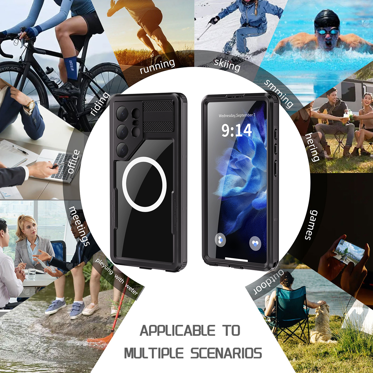For Samsung S25 ULTRA Phone Waterproof case
