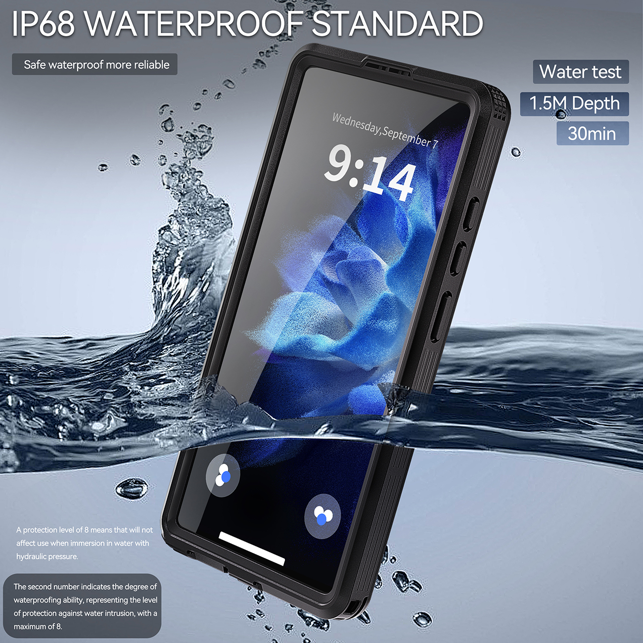 For Samsung S25 ULTRA Phone Waterproof case
