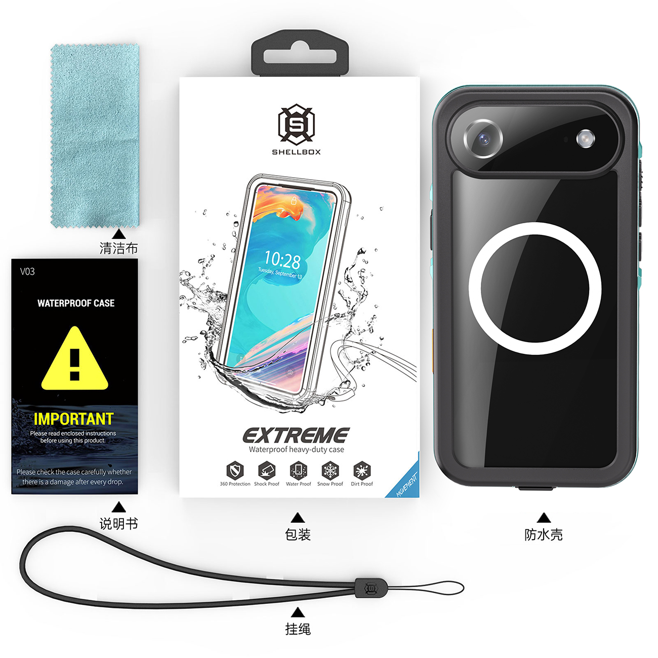 DOT series Waterproof protective case for Apple iPhone Air