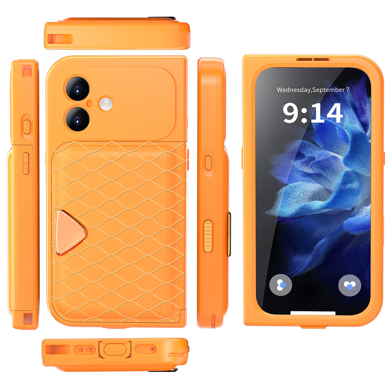 Crossbody Strap Chain Apple iPhone 17 Waterproof & Shockproof Full-Body Case