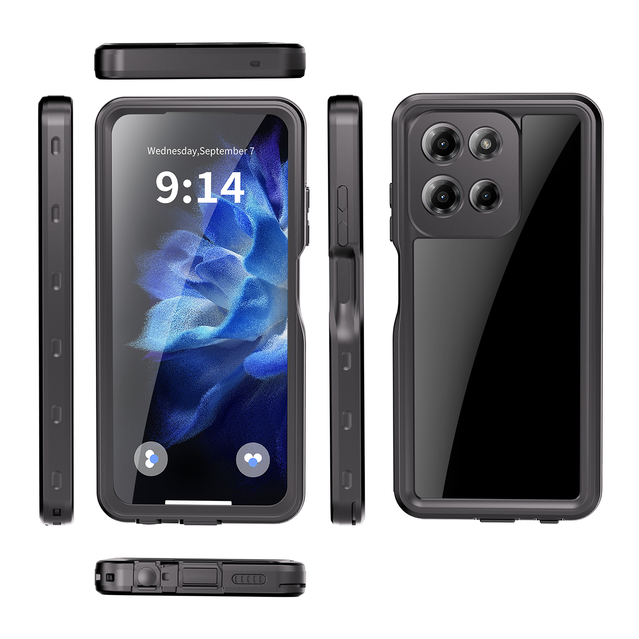 A fully enclosed waterproof and shockproof protective case for MOTOROLA MotoGPlay2026, suitable for swimming