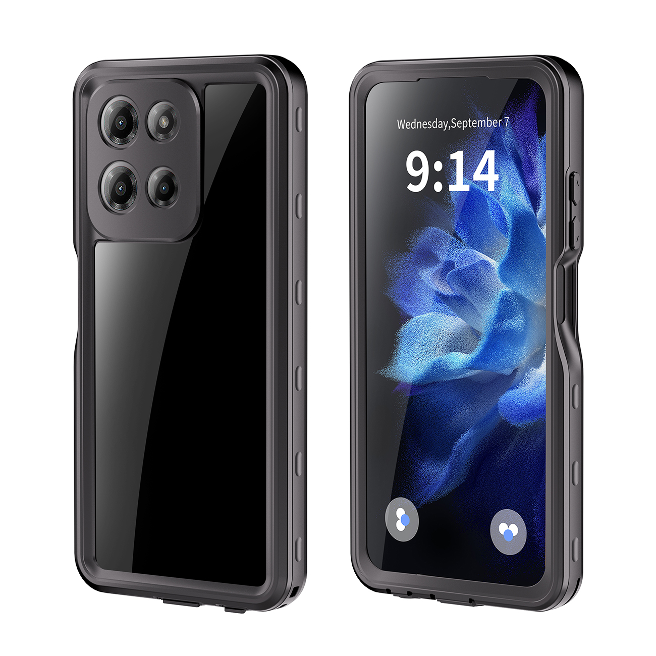 A fully enclosed waterproof and shockproof protective case for MOTOROLA MotoGPlay2026, suitable for swimming